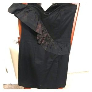 Strapless mini dress